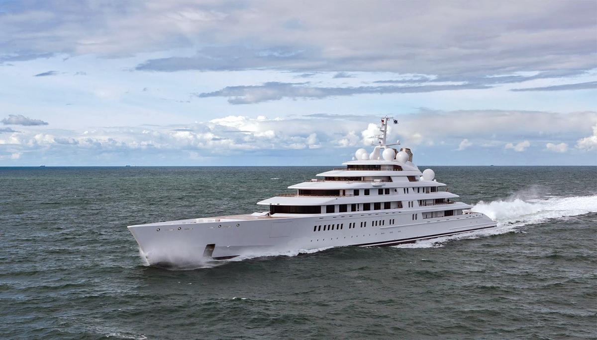 For the Perfect Fit, we recommend a mega-yacht like the 180m Azzam built by Lurssen