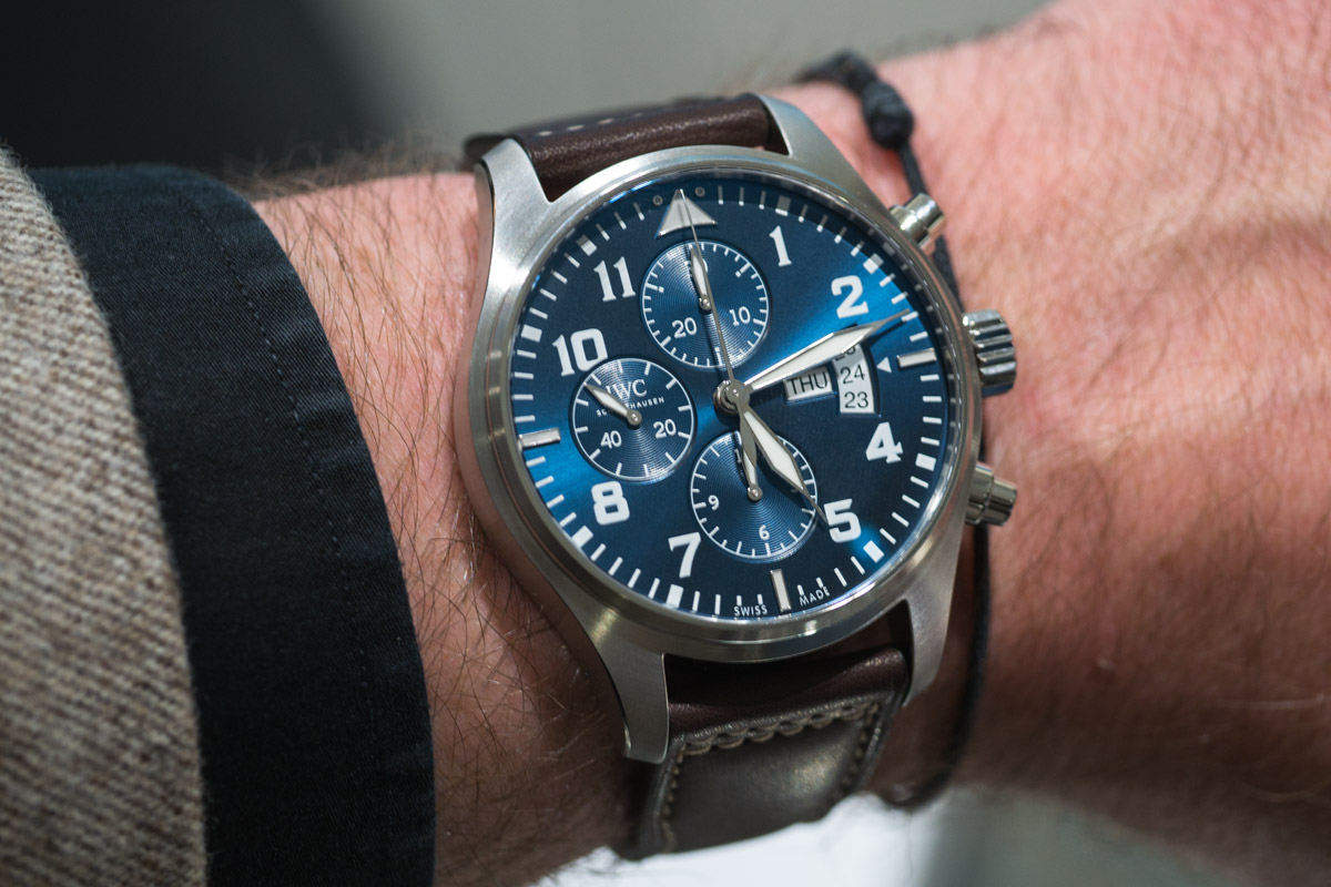 IWC Pilot Watch Chronograph le petit prince - on wrist