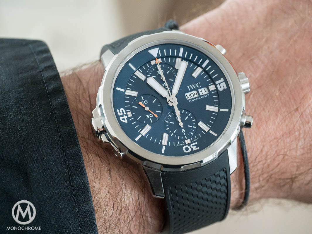 IWC Aquatimer Chronograph Edition Expedition Jacques-Yves Cousteau - on wrist
