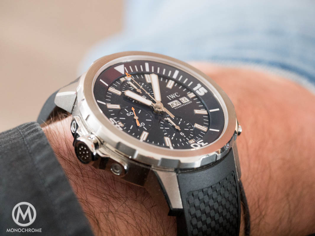 Iwc aquatimer on wrist hotsell