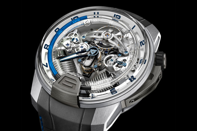 HYT H2 Titanium & White Gold Blue