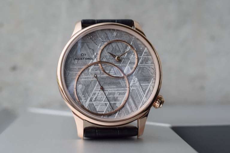 Jaquet Droz Grande Seconde Off-Centered with Meteorite or Stromatolite Dials