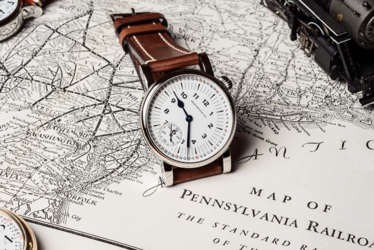 RGM Model 222-RR railroad Montgomery Marginal Minute Dial - american-made watch