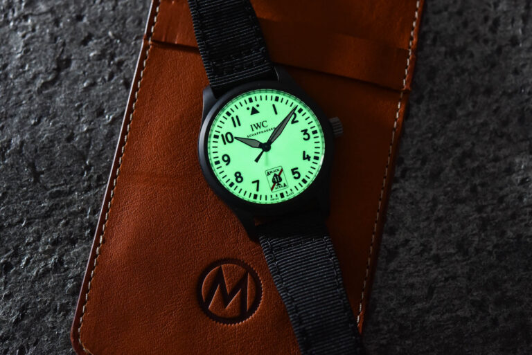 IWC Pilot's Watch Automatic 41 Black Aces IW326905 Luminous Dial