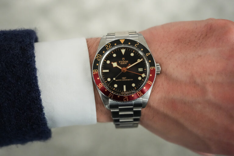 Tudor Black Bay 58 GMT Master Chronometer 39mm coke gilt wristshot steel bracelet