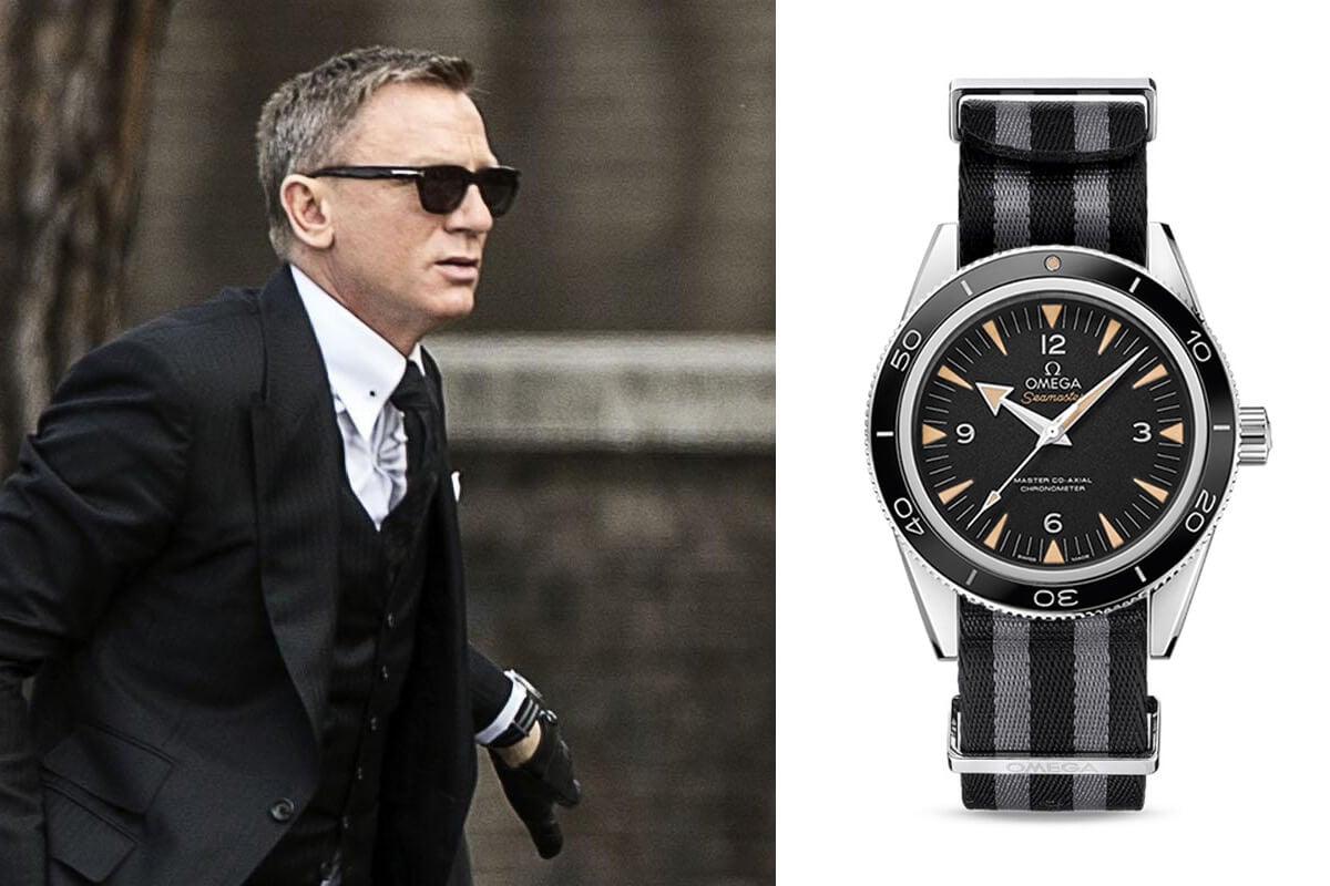 Daniel Craig to wear an Omega Seamaster 300 Master Co-Axial on striped ...