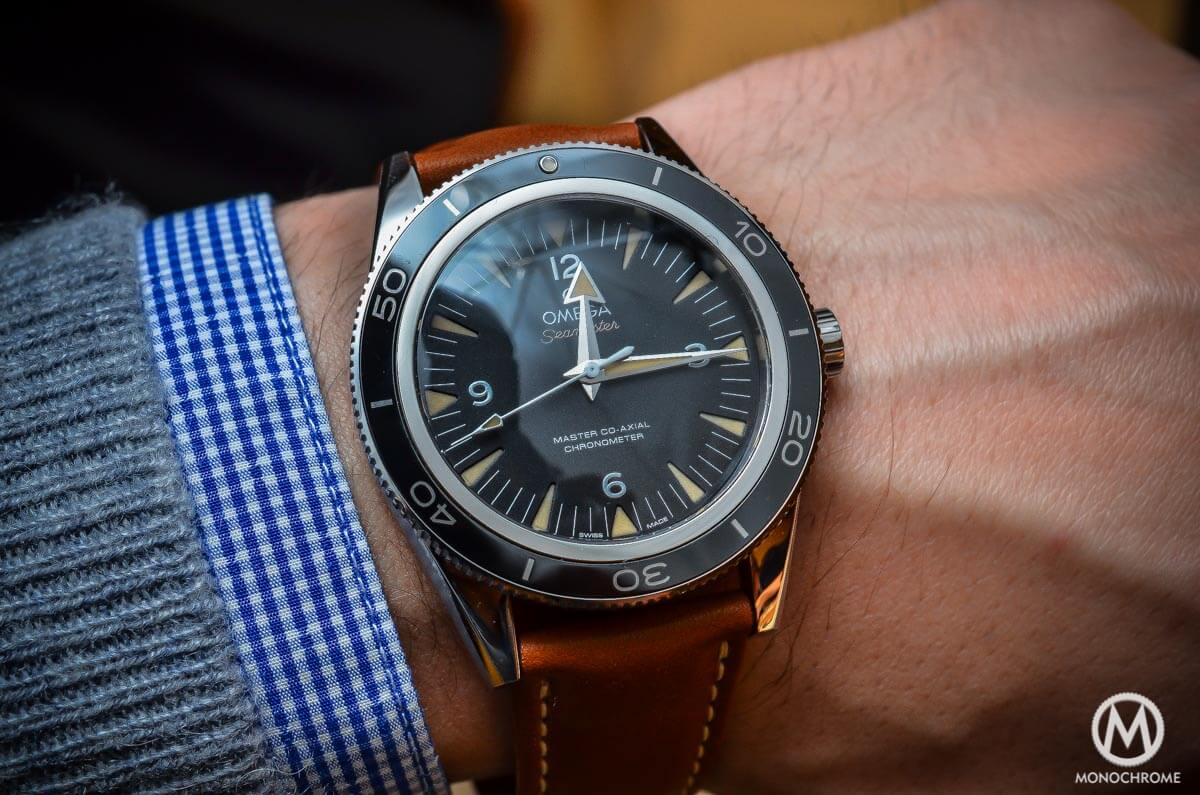 The Omega Seamaster 300 Master Co-Axial Chronometer now on Leather ...