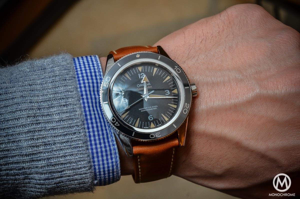 The Omega Seamaster 300 Master Co-Axial Chronometer now on Leather ...