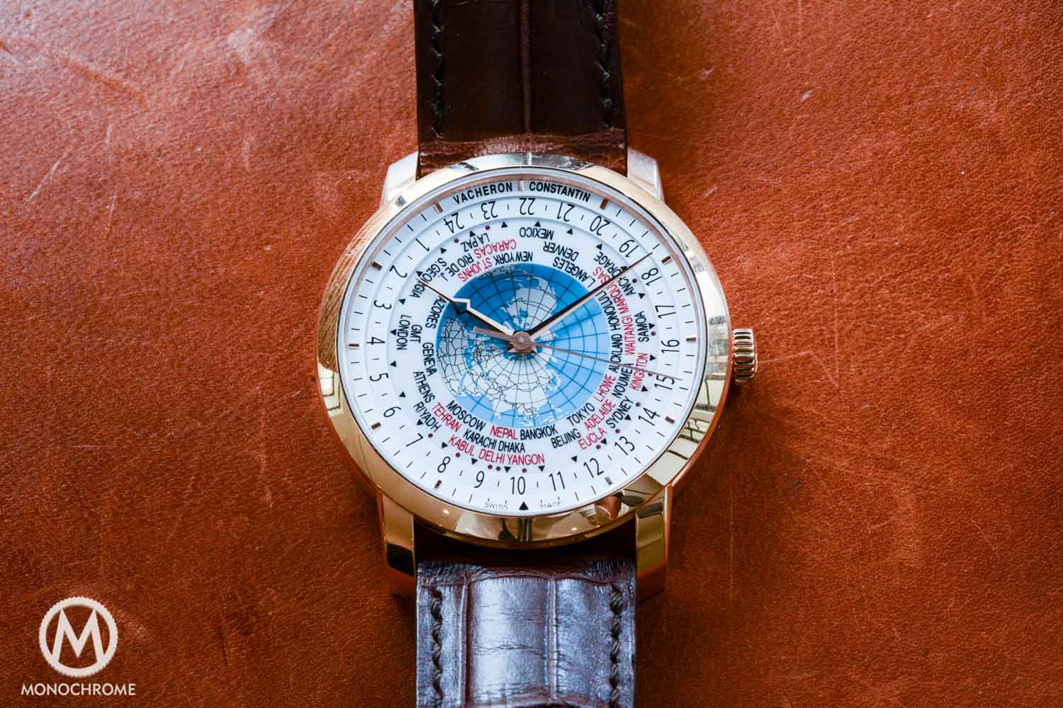 world time analog watch