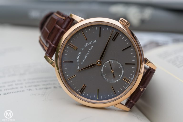 Lange Sohne Saxonia Boutique Edition pink gold Grey Dial - review