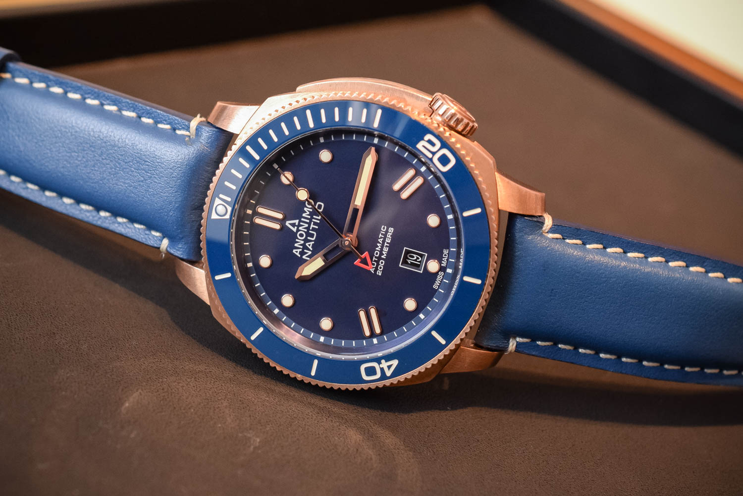 New Anonimo Nautilo Bronze Blue The Dive Watch Connection