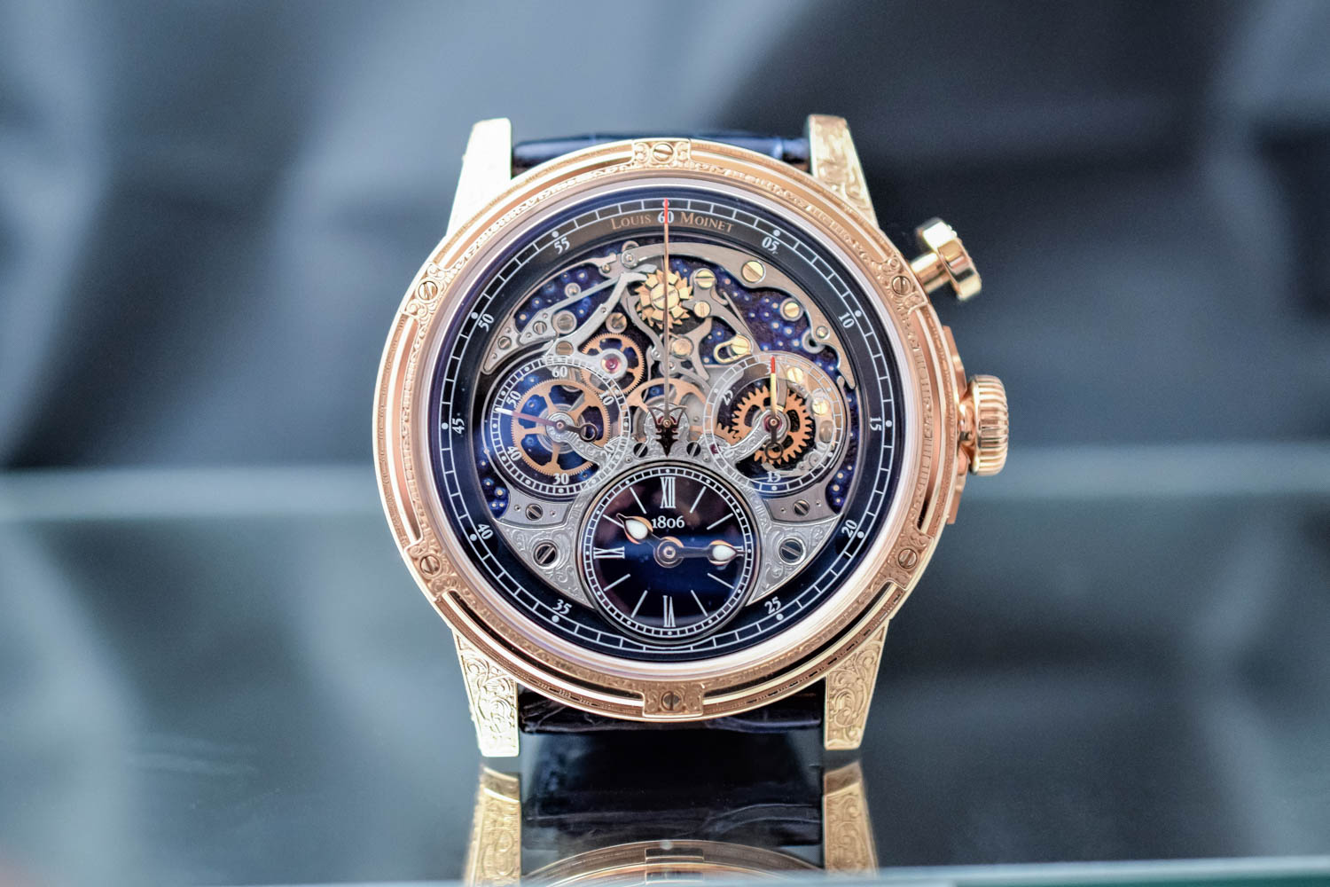 Louis Moinet Memoris ‘Red Eclipse’ Chronograph Engraved Pink Gold - Hands-On (Specs & Price)