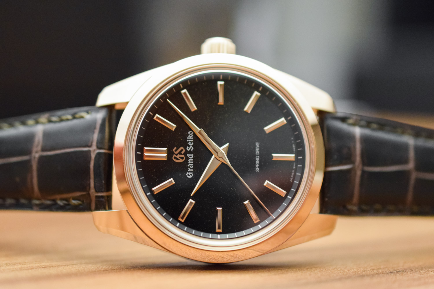 Review - Grand Seiko Spring Drive 8-Day Rose Gold Sparkling Black Dial ...