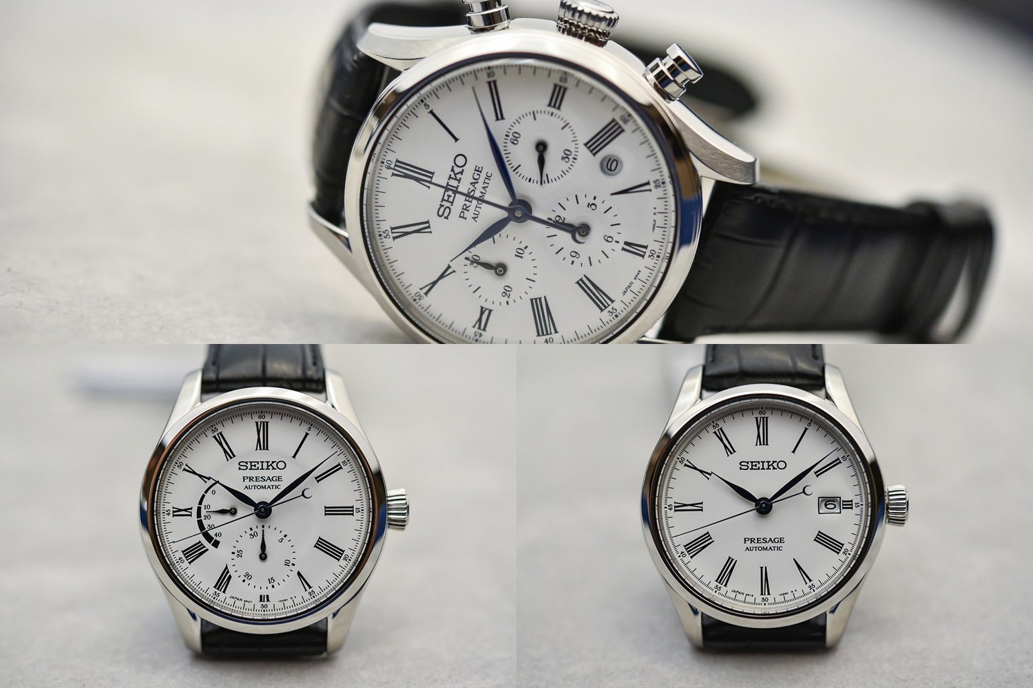 Seiko Presage Enamel Collection (Chronograph SRQ023, Multi-hand SRQ023, Automatic SPB047) - Review