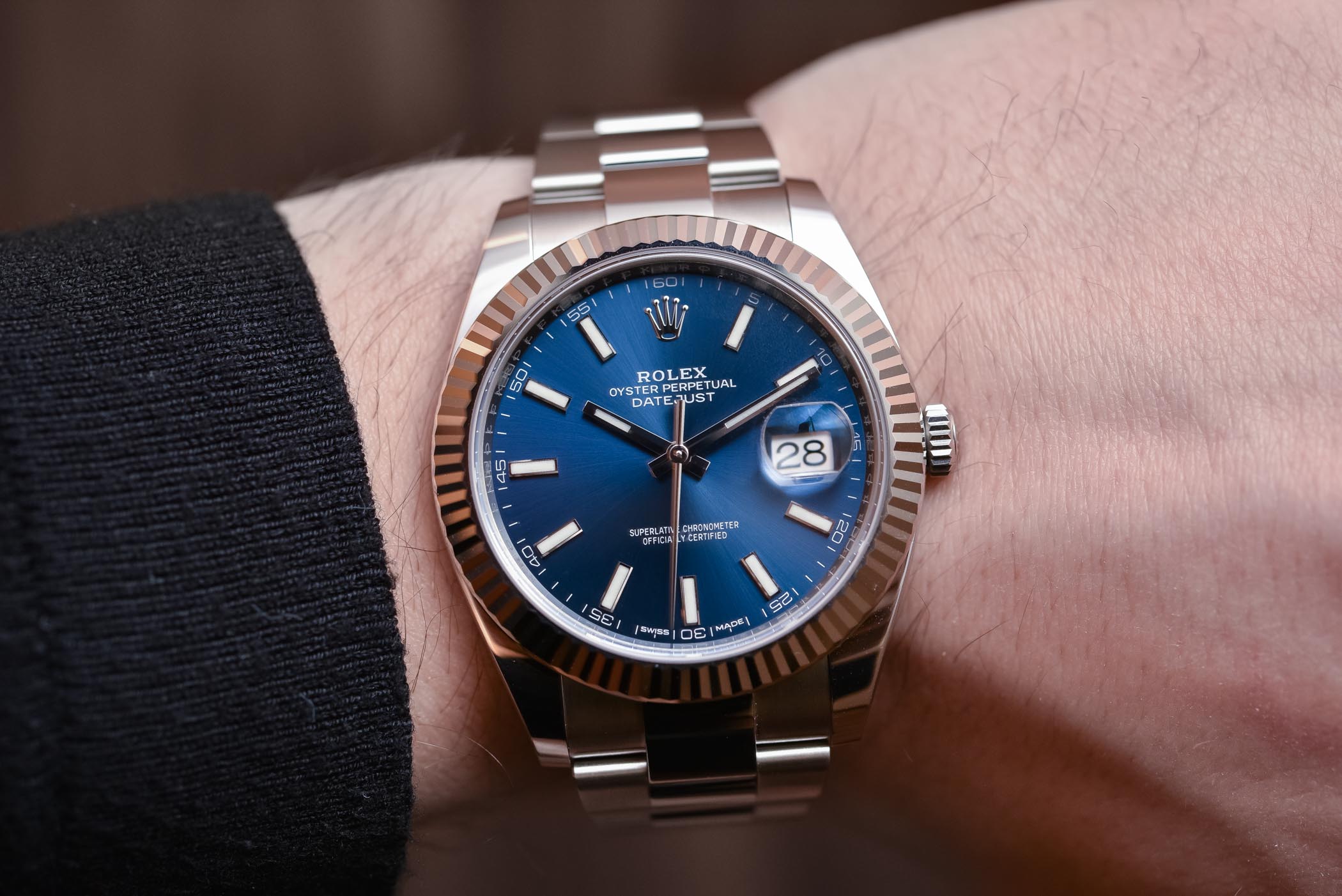 datejust 41 leather