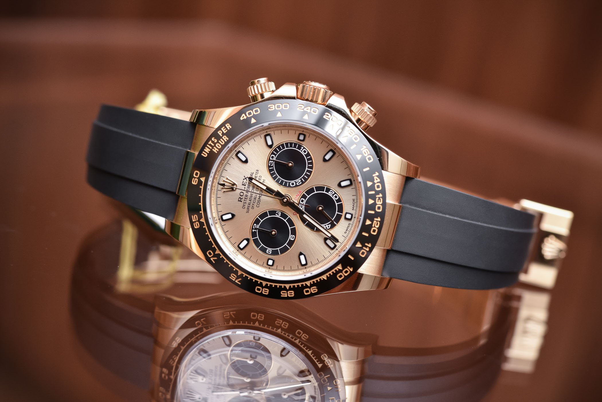 Rolex Daytona Gold Ceramic Rubber Oysterflex 2017