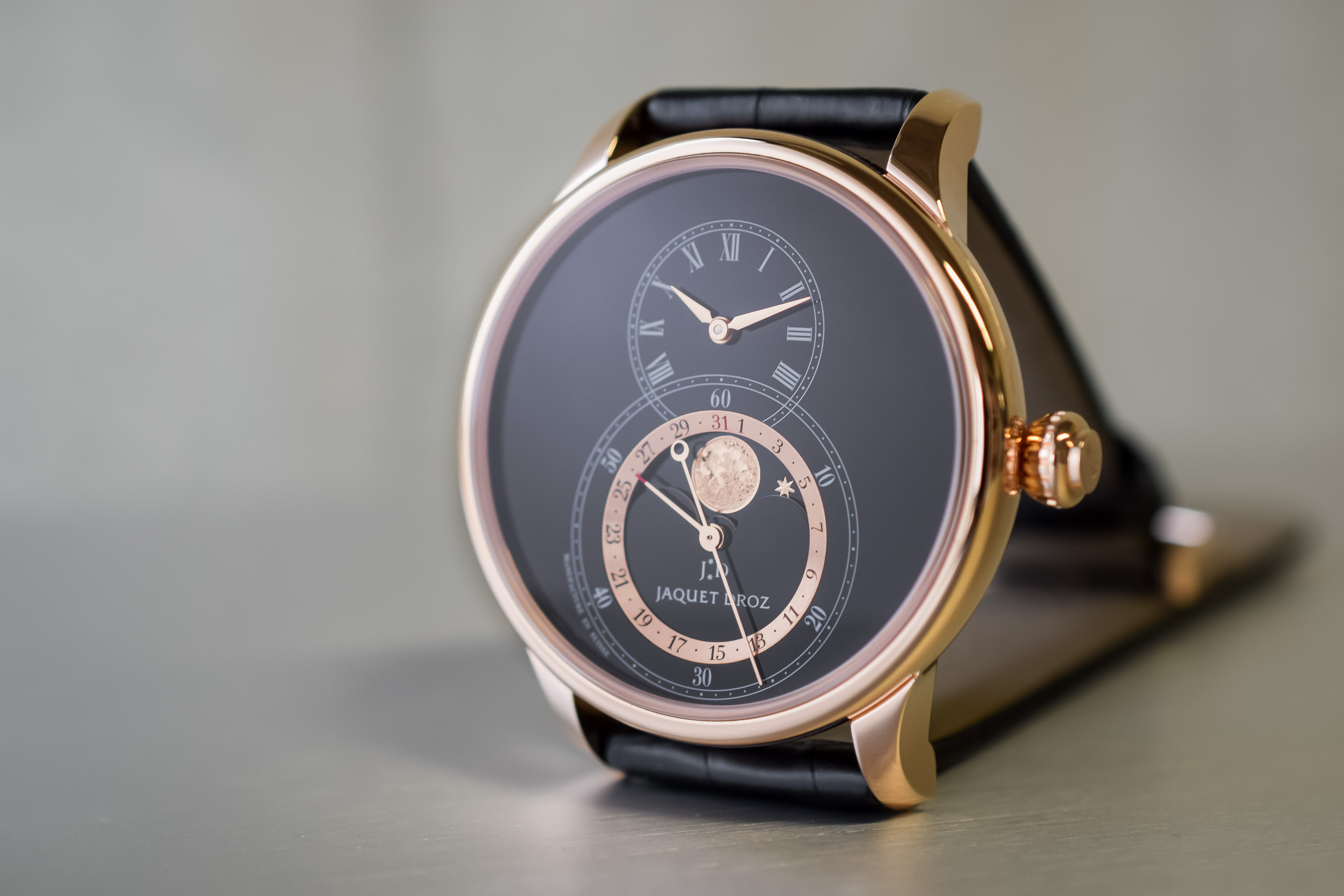 Jaquet Droz Grande Seconde Moon Black Enamel