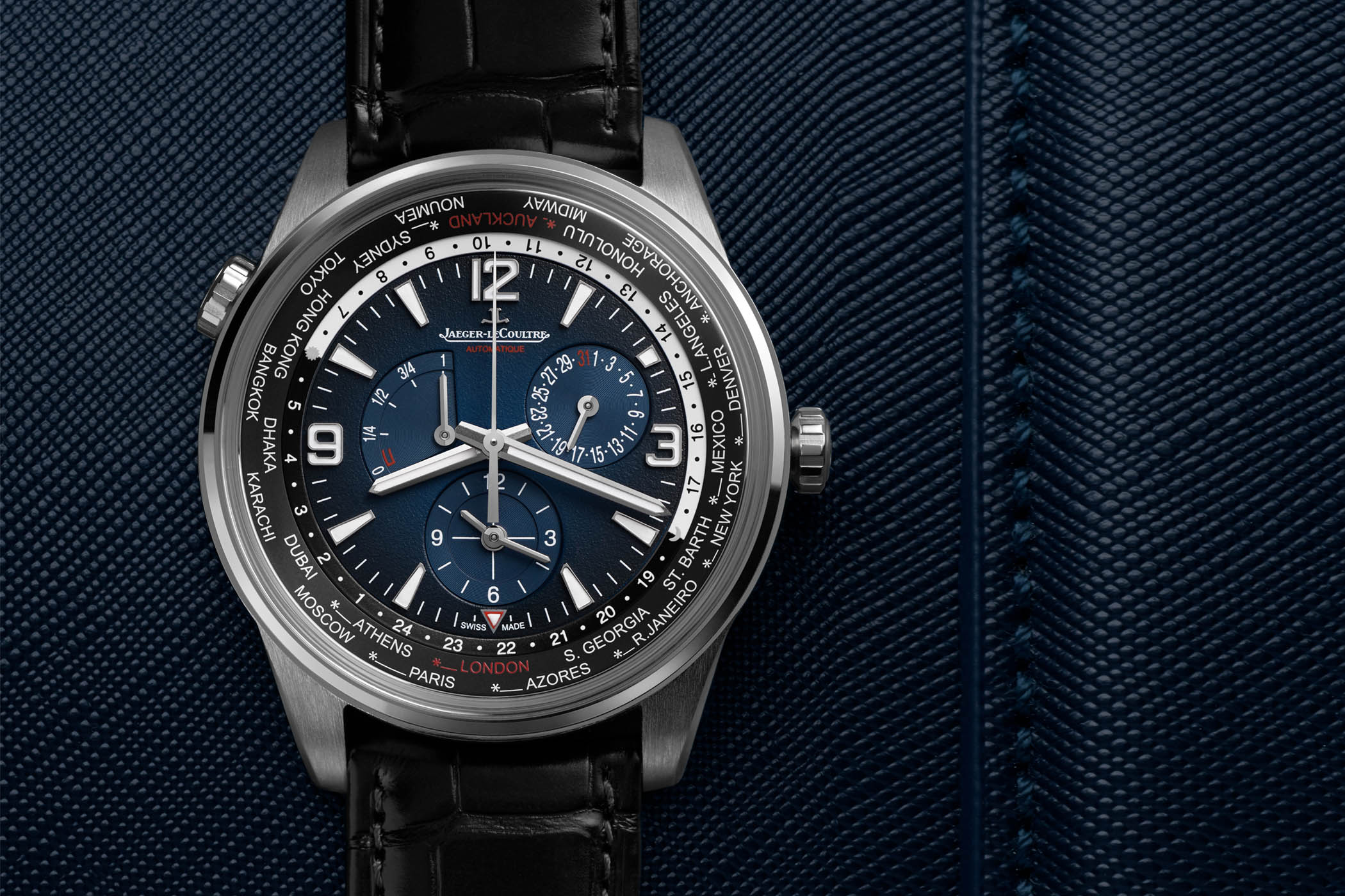Jaeger LeCoultre Polaris Geographic WT World Time Specs Price 