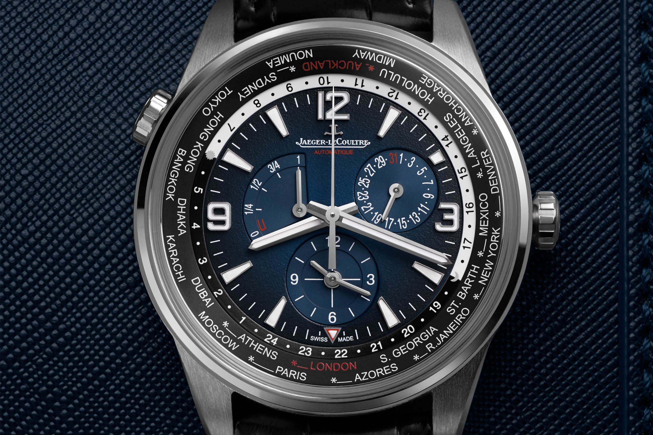 Jaeger LeCoultre Polaris Geographic WT World Time Specs Price 