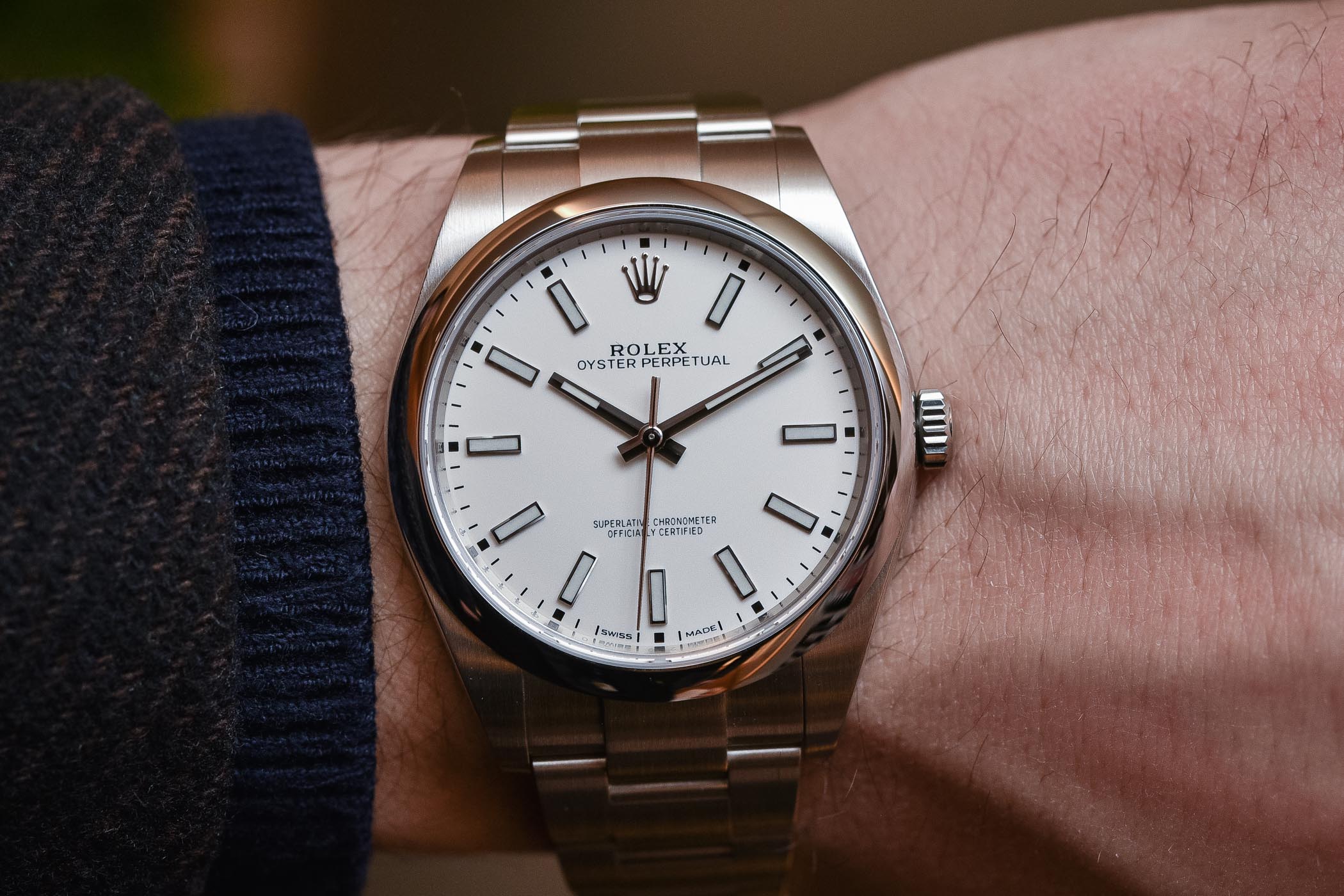 Rolex Oyster Perpetual 39 Ref. 114300 White Dial - Baselworld 2018