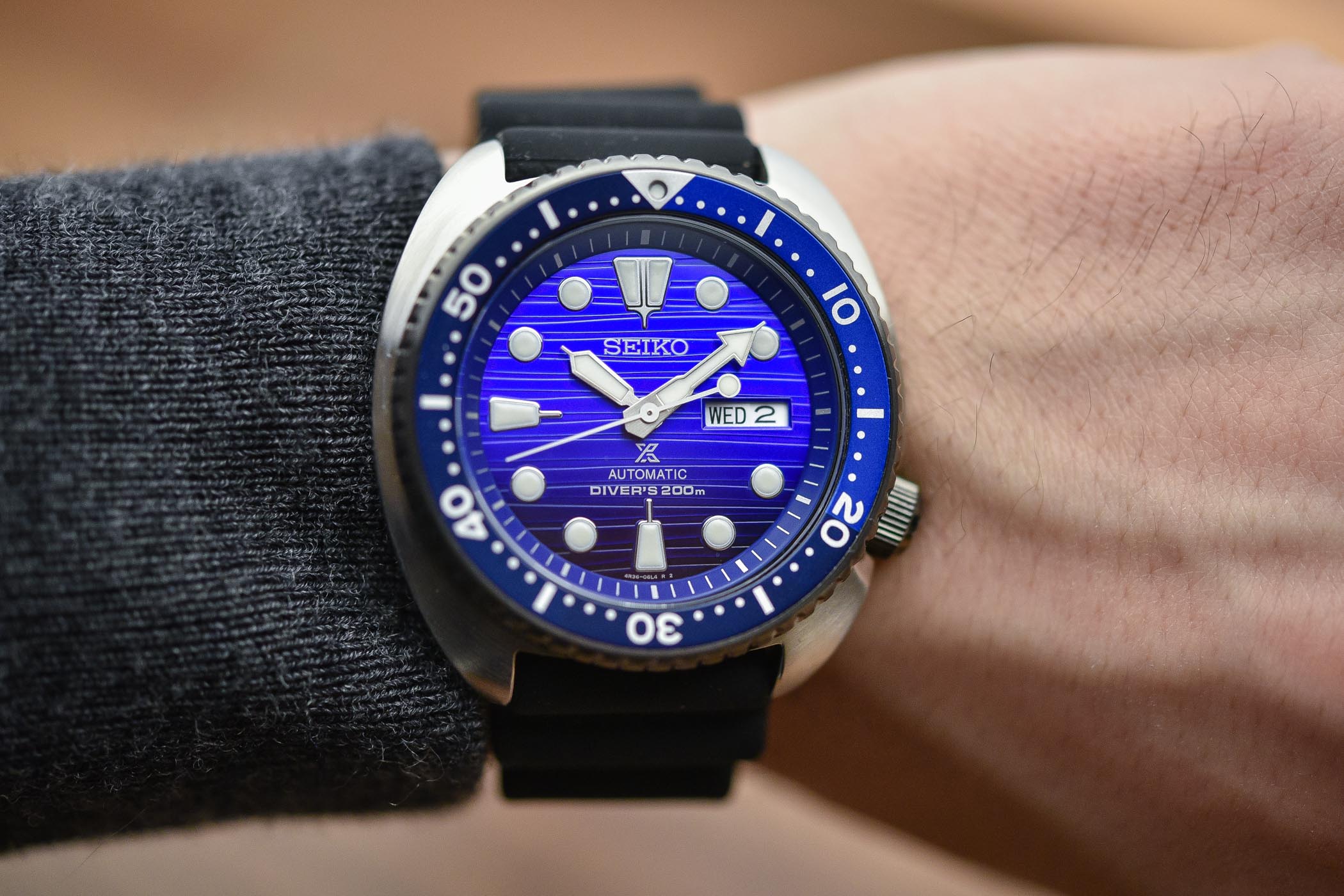 Seiko's new Save the Ocean Samurai, Turtle, and Solar Chronograph Seiko-Prospex-Turtle-Save-The-Ocean-SRPC91K1-Special-Edition-4