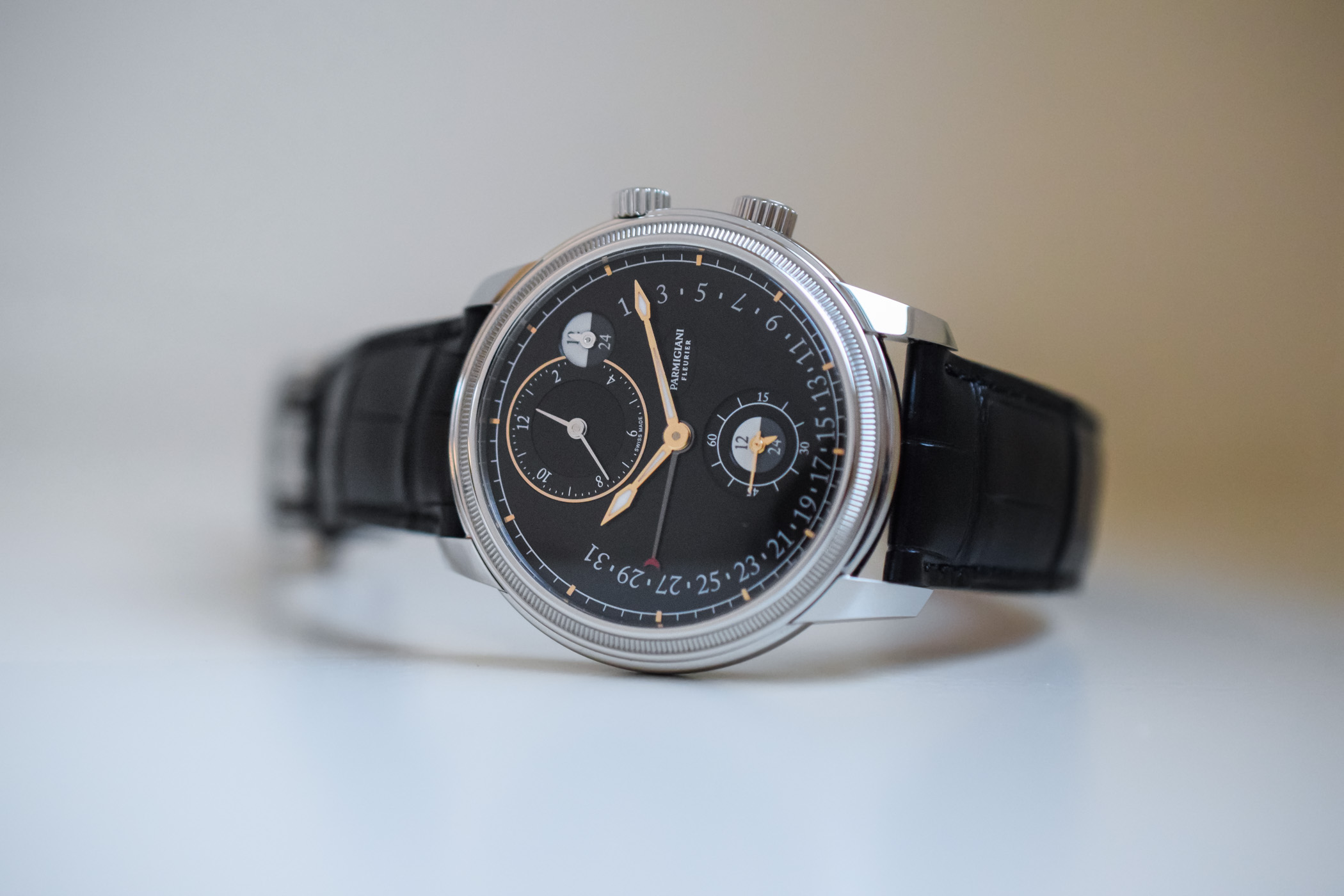Parmigiani Toric Hemispheres Retrograde Steel