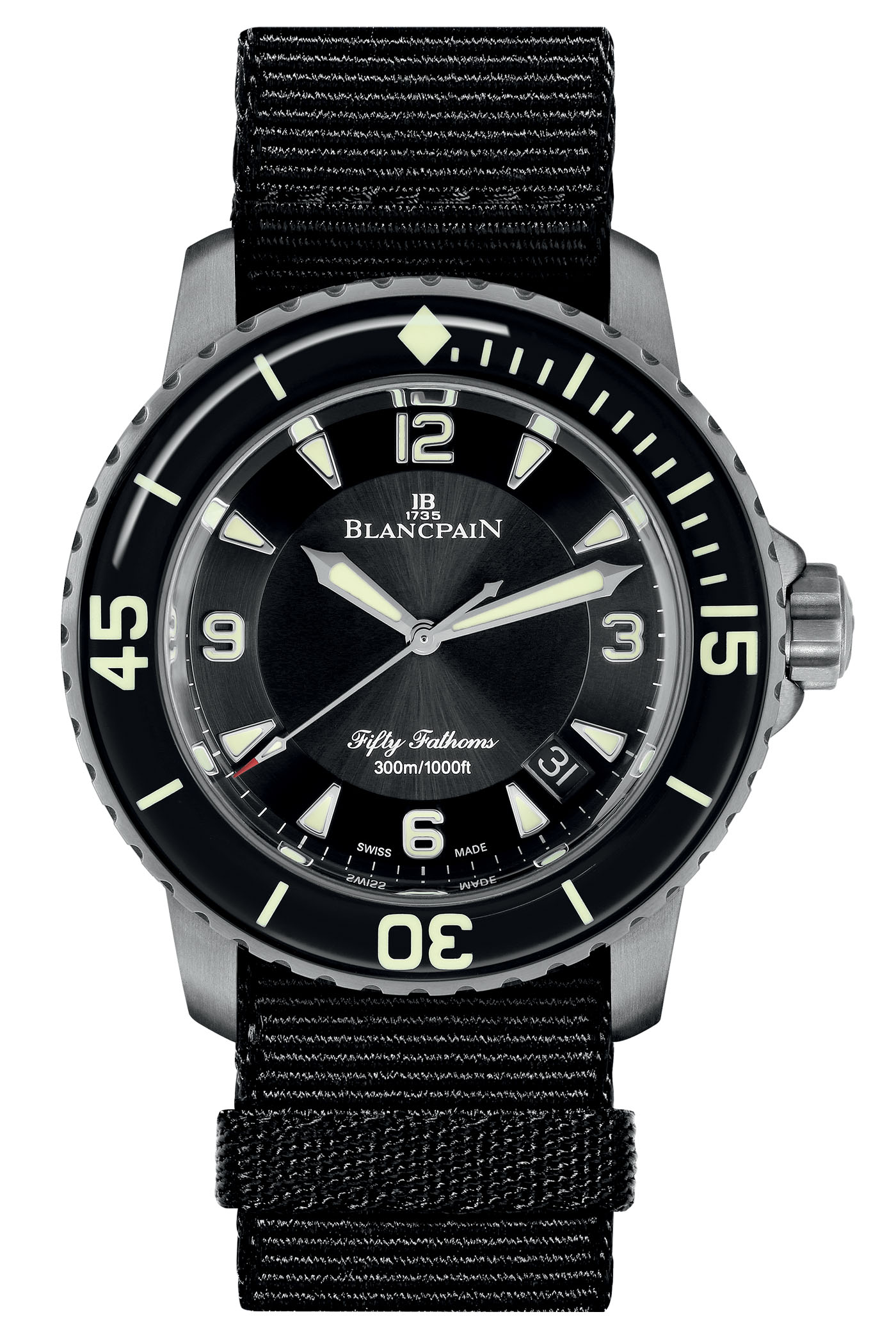 Blancpain's new Fifty Fathoms Automatique in Titanium Blancpain-Fifty-Fathoms-Automatique-5015-Titanium-1