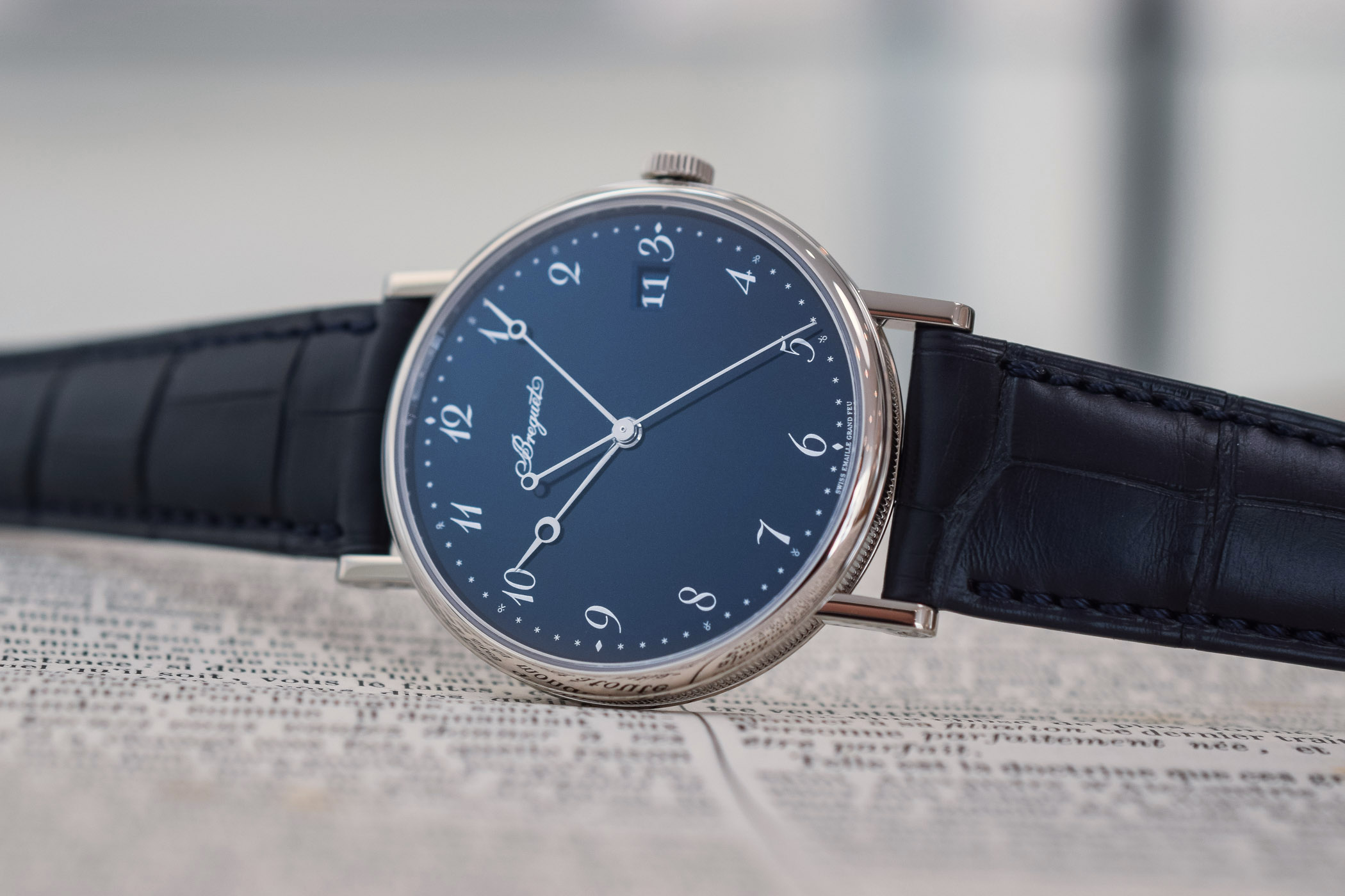 Breguet Classique 5177 Grand Feu Blue Enamel