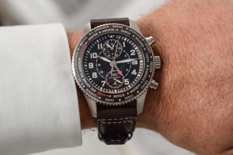 IWC Pilot's Watch Timezoner Chronograph 80 Years Flight To New York Saint Exupery - IW395003