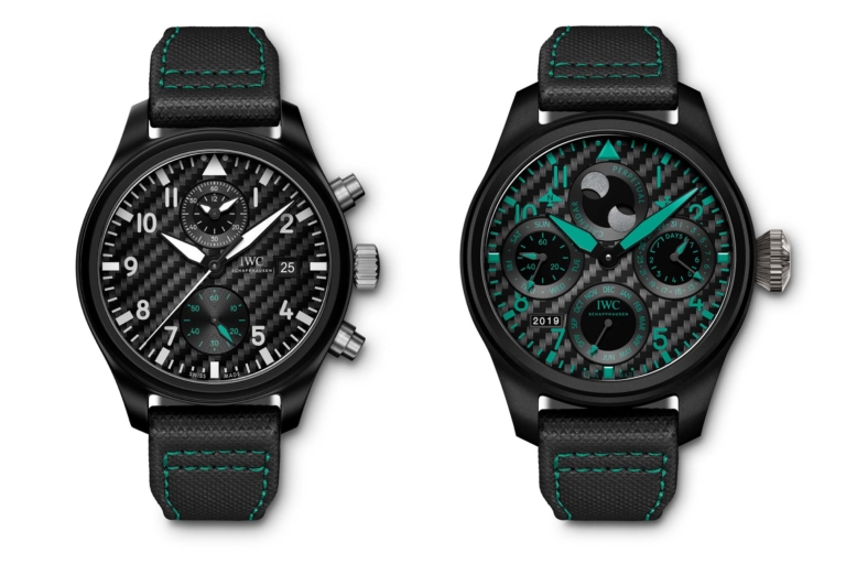 IWC Big Pilot's Watch Perpetual Calendar and Pilot's Chronograph Mercedes-AMG Petronas Motorsport - IW503003 and IW389005