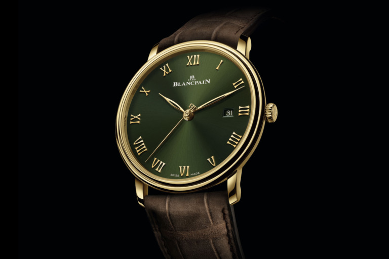 Blancpain Villeret Extraplate Boutique edition Green Dial 6651-1453-55A