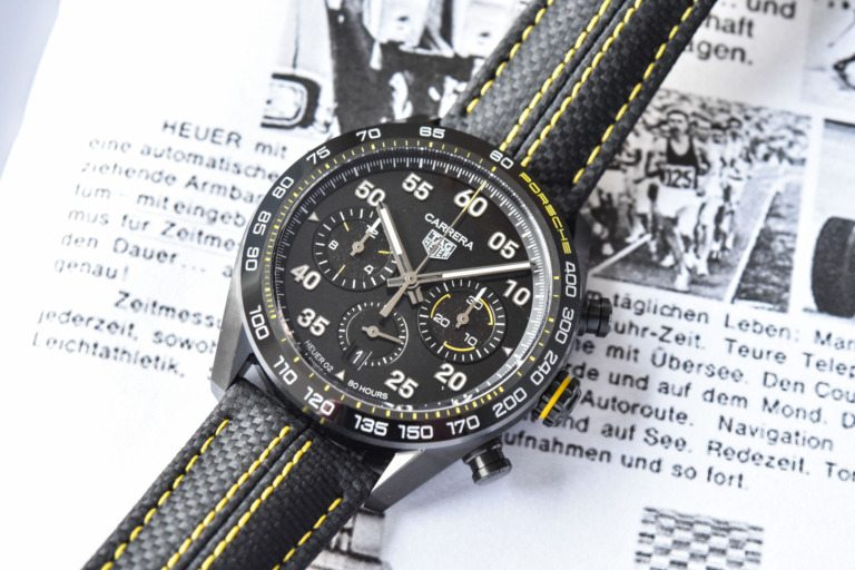 TAG Heuer Carrera x Porsche Limited Edition Black and yellow